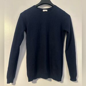 Macy’s Navy blue 100% cashmere sweater Men’s Size S